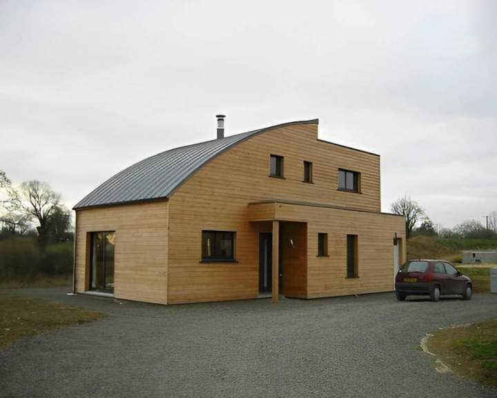 Réalisation Maisons bois à armature Manche