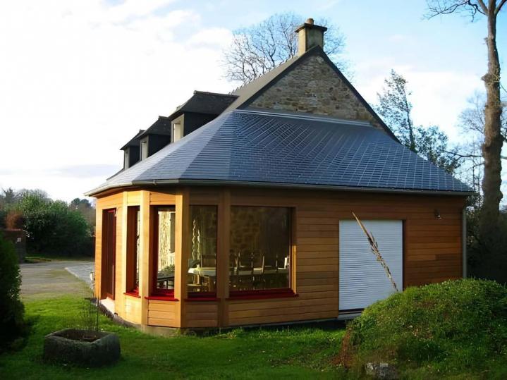 Prolongement maison en bois Manche