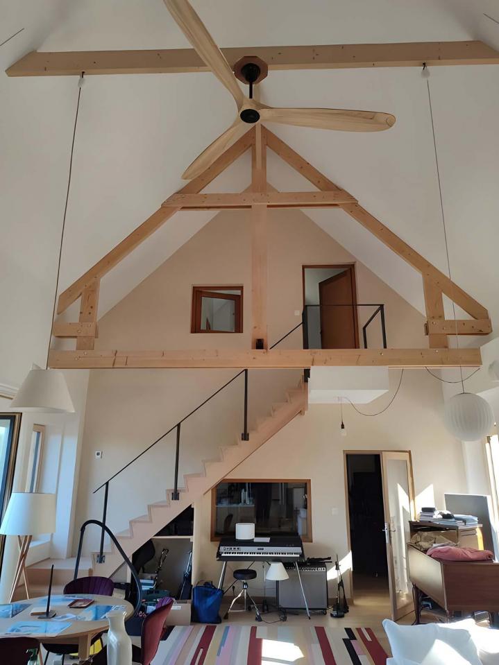 Intérieur de maison passive Manche