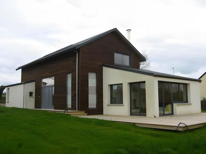 Extension maisons à charpente bois Manche