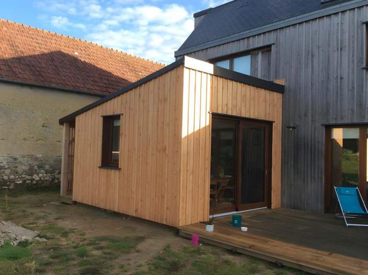 Rallonge en structure bois Manche