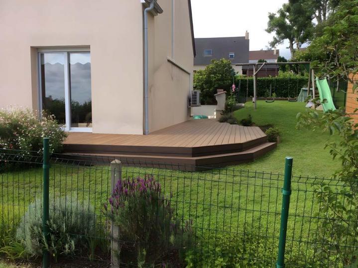 Terrasse à revêtement bois Manche